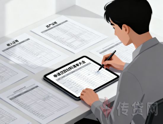 贷款材料,收入证明,银行流水,资产证明,贷款申请